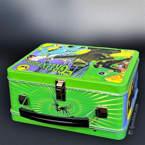 green hornet metal lunch box 1960s|Green Hornet Lunch Box for sale .